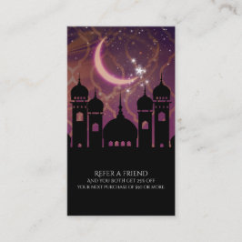 Arabian Nights Marockansk Österländsk Referera en Rabattkort