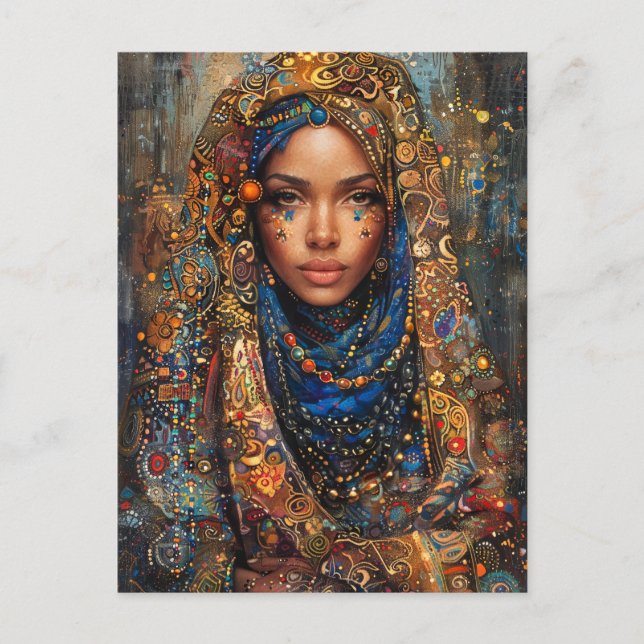 Arabian Nights Woman Vykort (Framsida)