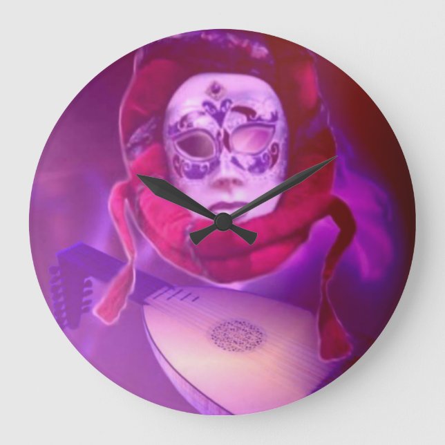 Arabian Oud Player Wall Clock Stor Klocka (Framsida)