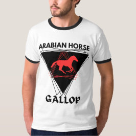 Arabian Tävla Horse Stallion Equestrian Jockey T Shirt