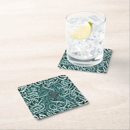 arabic brev Tiffany Underlägg Papper Kvadrat