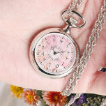 Arabic Pendant Necklace Watch for Her Armbandsur<br><div class="desc">Personalized Arabic Pendant Necklace Watch for Her – Couples Gift for Wedding, Anniversary, or Engagement. Celebrate a love that's timeless with a keepsake she'll treasure every hour. This Personalized Arabic Pendant Necklace Watch for Her is more than a timepiece — it's a meaningful symbol of love, heritage, and connection. Whether...</div>
