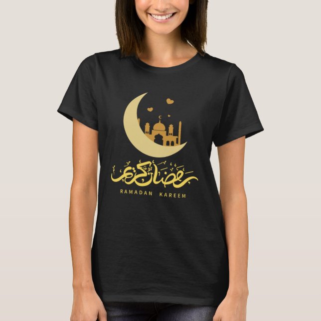 Arabic Ramadan Kareem Decoration Islamic Celebrati T Shirt (Framsida)