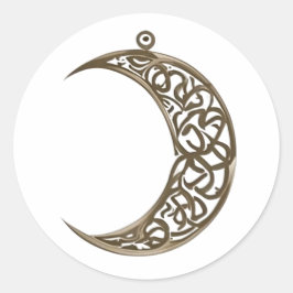 arabic stil runt klistermärke