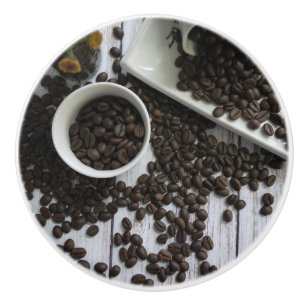 Arabicakaffebönor för kaffefanatikern knopp