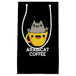 Arabicat Coffee Funny Arabica Cat Pun Mörk BG
