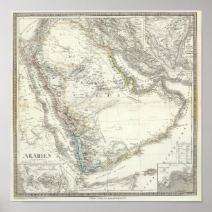 Arabien - arabisk peninsula poster