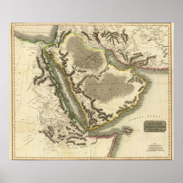 Arabien, Egypten, Abyssinia, Röda havet Poster (Framsidan)