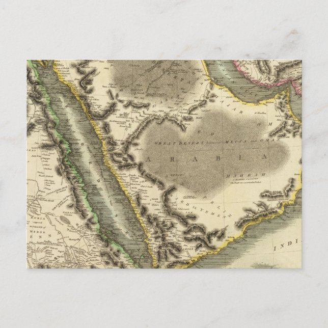 Arabien, Egypten, Abyssinia, Röda havet Vykort (Framsida)