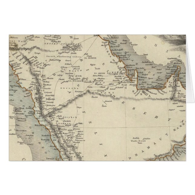 Arabien Hälsningskort (Framsidan Horizontal)