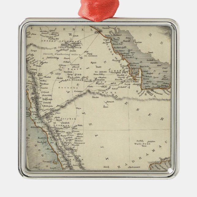 Arabien Julgransprydnad Metall (Framsidan)