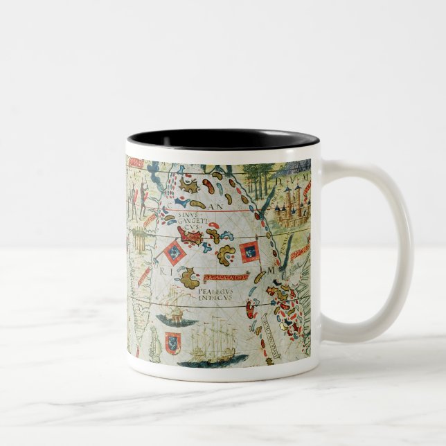 Arabien och Indien, från "mjölnarekartboken", Två-Tonad Mugg (Höger)