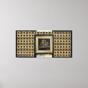 arabisk-99 namn av Allah Canvastryck