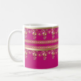 Arabisk antika dekorativ östlig ornament barock kaffemugg