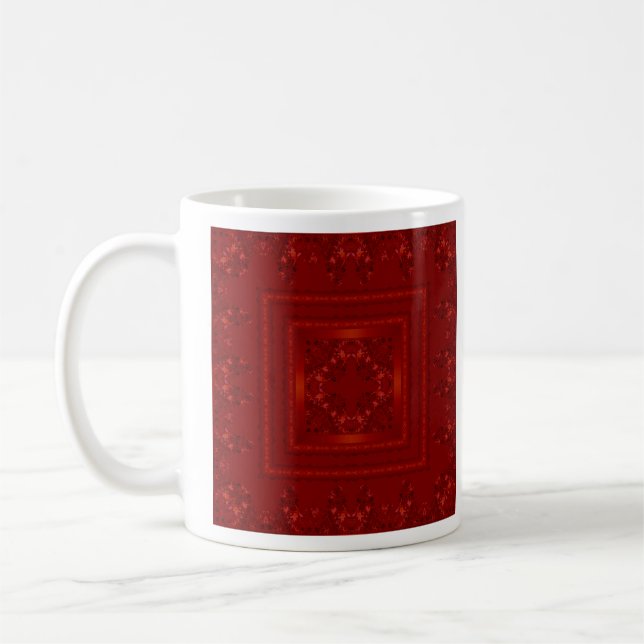 Arabisk antika dekorativ östlig ornament barock kaffemugg (Vänster)