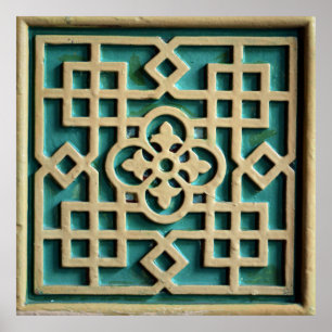Arabisk arkitektur Turkis för Poster