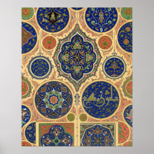 Arabisk dekoration, pläterar XXVII från Poster