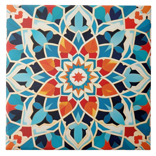 Arabisk design, formaterad med temat keramiskt pla kakelplatta (Framsidan)