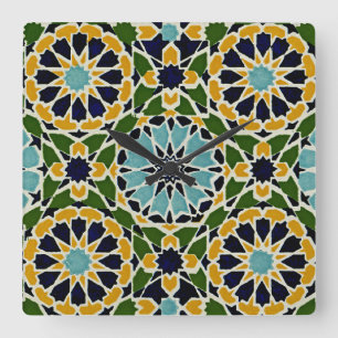 Arabisk design nr 10 vid Emporio Moffa Fyrkantig Klocka