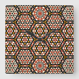 Arabisk design nr 12 på Emporio Moffa Fyrkantig Klocka