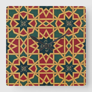 Arabisk design nr 1 vid Emporio Moffa Fyrkantig Klocka