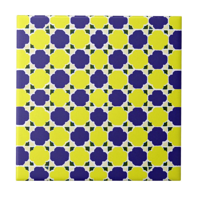 Arabisk design nr 2 vid Emporio Moffa Kakelplatta (Framsidan)