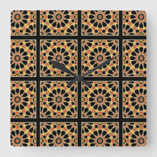 Arabisk design nr 3 vid Emporio Moffa Fyrkantig Klocka