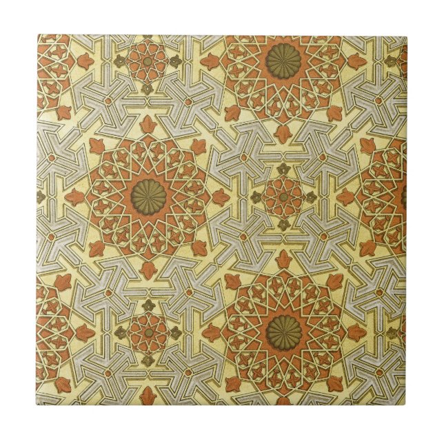 Arabisk design nr 4 vid Emporio Moffa Kakelplatta (Framsidan)