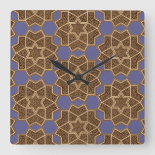Arabisk design nr 6 vid Emporio Moffa Fyrkantig Klocka