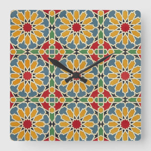 Arabisk design nr 7 vid Emporio Moffa Fyrkantig Klocka
