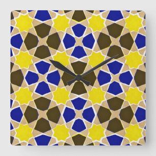 Arabisk design nr 8 vid Emporio Moffa Fyrkantig Klocka