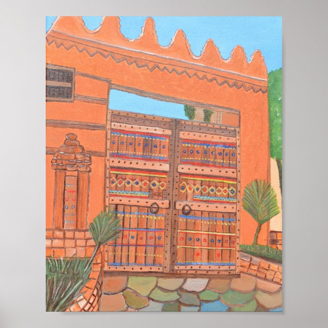 Arabisk dörr poster (Framsidan)