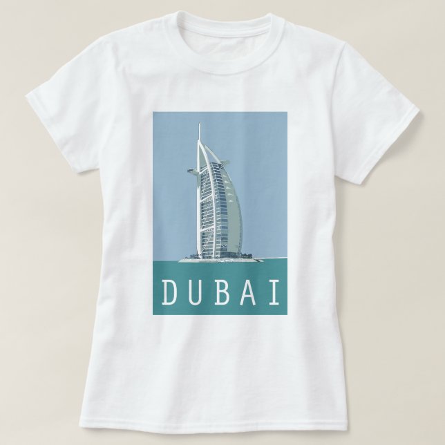 Arabisk Dubai Burj al T-shirt (Design framsida)
