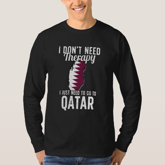 Arabisk Flagga I Qatar Flagga I Vacation I Qatar T Shirt (Framsida)