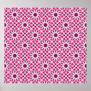 Arabisk geometrisk ornament: sömlös struktur. poster
