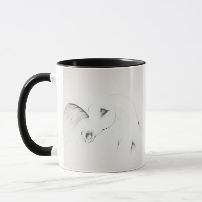 "Arabisk häst" av Adelia Audi Mug Mugg (Vänster)