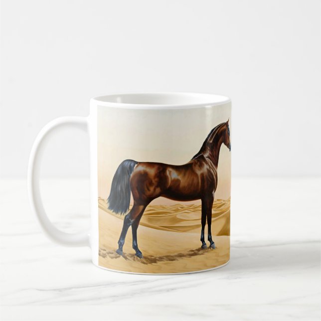 Arabisk häst - William Barraud Kaffemugg (Vänster)
