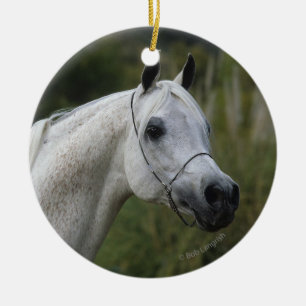 Arabisk hästHeadshot 1 Julgransprydnad Keramik