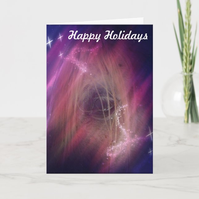 Arabisk hästjulkort helgkort (Framsida)