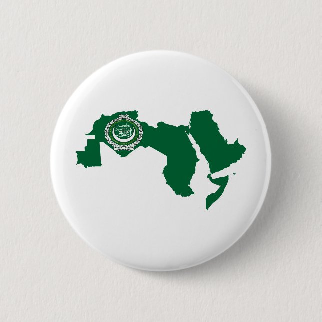 Arabisk i naturlig storlek ligaflaggakarta knapp (Framsida)
