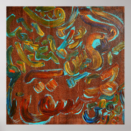 Arabisk kalligrafi Loh E Qurani Poster