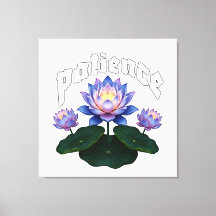 Arabisk kalligrafi Sabr Tålamod - Zen Lotusblomma