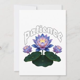 Arabisk kalligrafi Sabr Tålamod - Zen Lotusblomma Inbjudningar