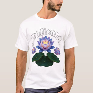Arabisk kalligrafi Sabr Tålamod - Zen Lotusblomma T Shirt