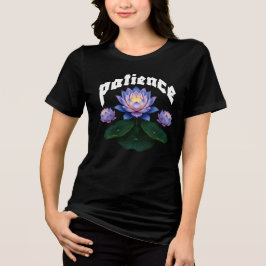 Arabisk kalligrafi Sabr Tålamod - Zen Lotusblomma T Shirt