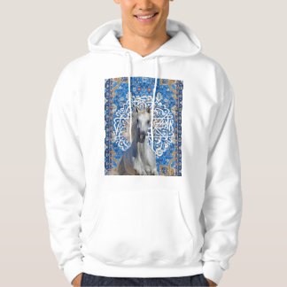 Arabisk kalligrafihäst hoodie