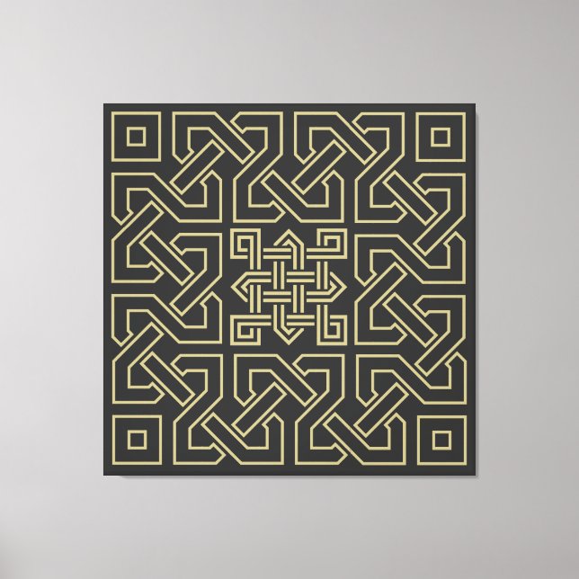 arabisk kalligraphy inslag symbol islamic ornament canvastryck (Framsida)