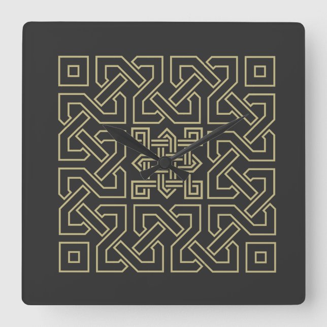 arabisk kalligraphy inslag symbol islamic ornament fyrkantig klocka (Framsida)