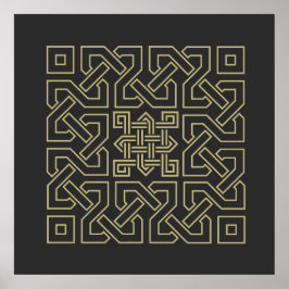 arabisk kalligraphy inslag symbol islamic ornament poster