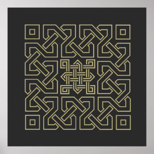 arabisk kalligraphy inslag symbol islamic ornament poster